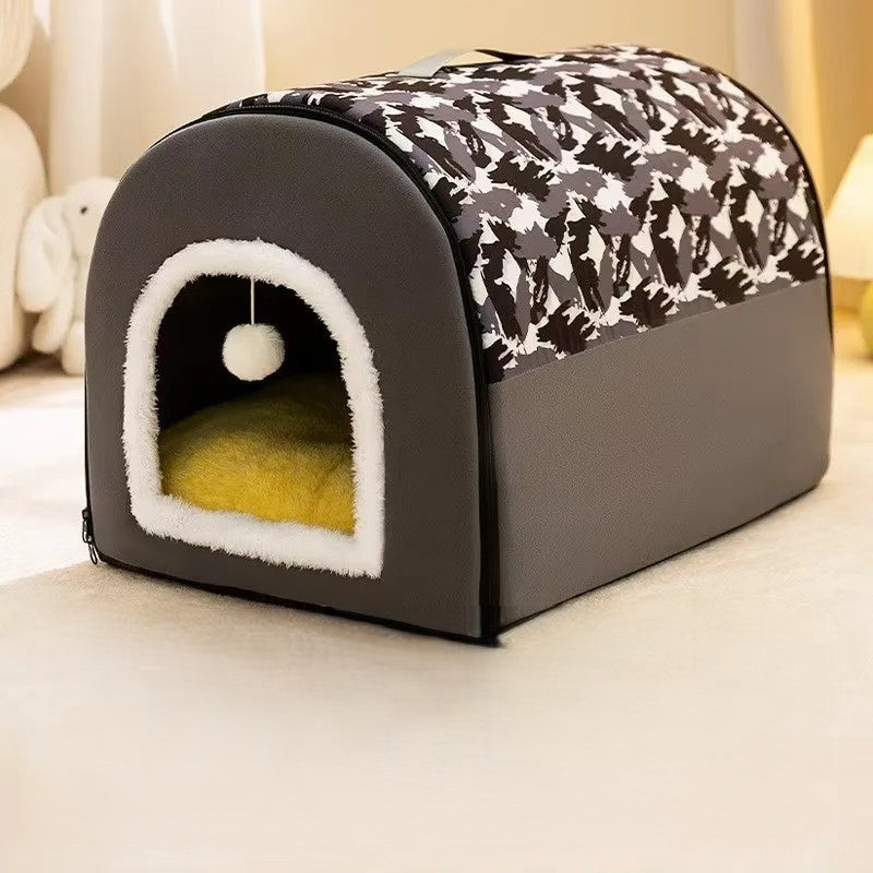 Panier pour chien intérieur camo